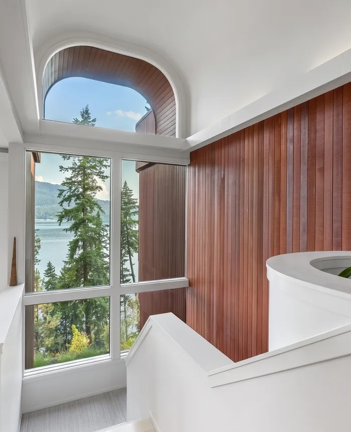 Interior finish detail from the Hayden Lake remodel